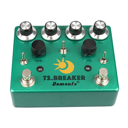 Demonfx TS.BREAKER , Dual Overdrive Combined, BLUES, TS9 in One Pedal. DFX#005