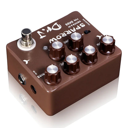 JOYO Dr.J D53 Guitar Effect Pedal SPARROW Classic Tube Bass Amplifier Driven & DI Effect Bass Pedal, E#P010