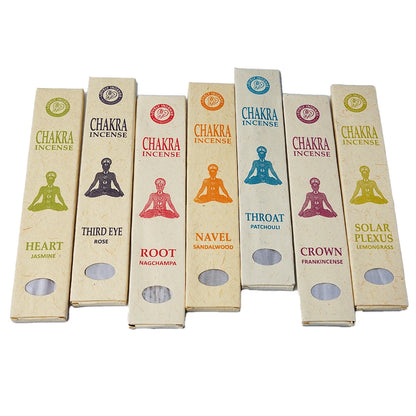 Nepal 7 Chakra Incense Sticks Spiritual Home Fragrance Yoga Meditation Aromatherapy Handmade 7*15 Set