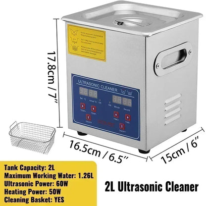 ULTRAÄÄNIPESURI. VEVOR 1.3L 2L 3L 6L 10L 15L 22L 30L Ultrasonic Cleaner Portable Washing Machine Ultrasound